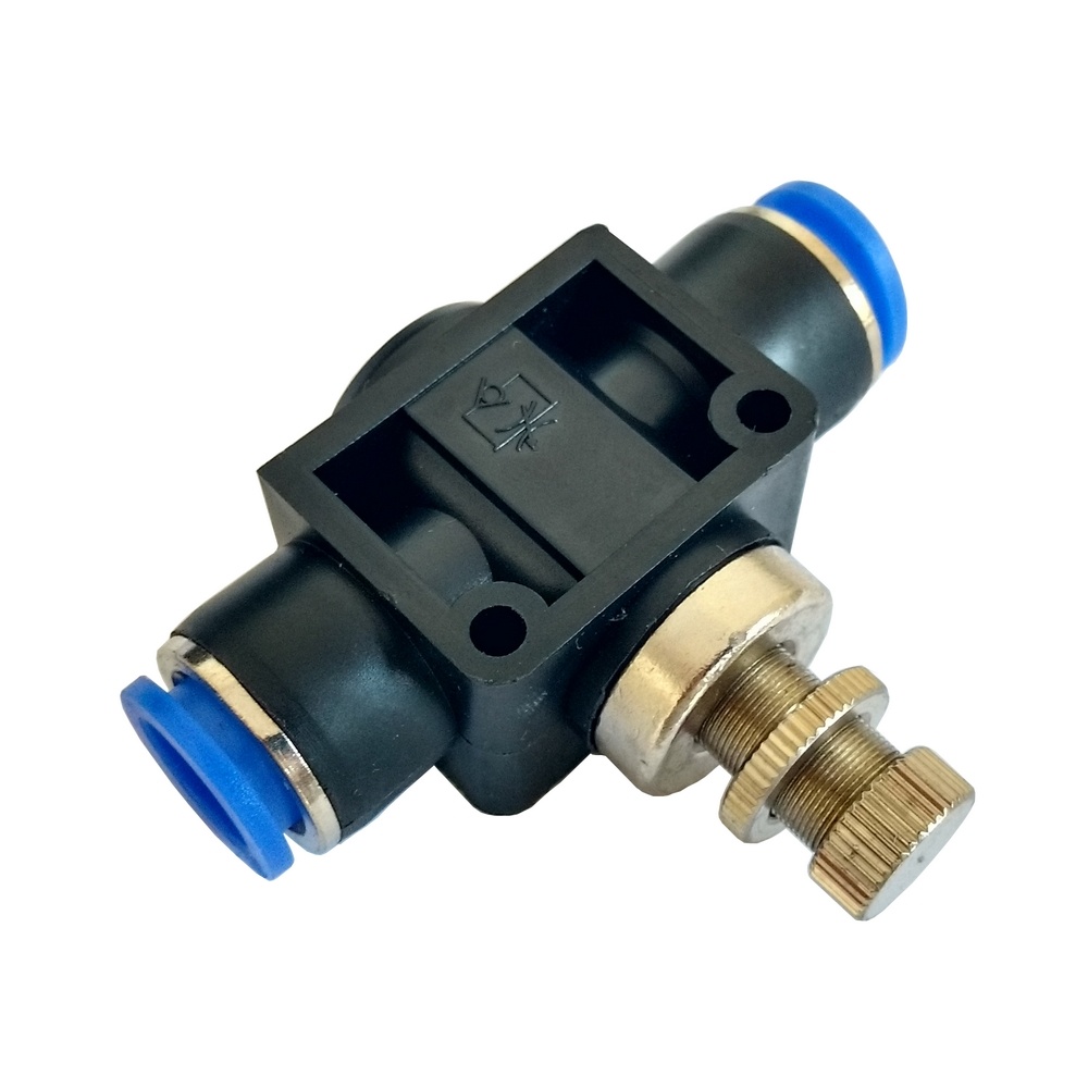 Regulador De Fluxo Em Linha 8 mm - NSF (Conexão Pneumática Instantânea)