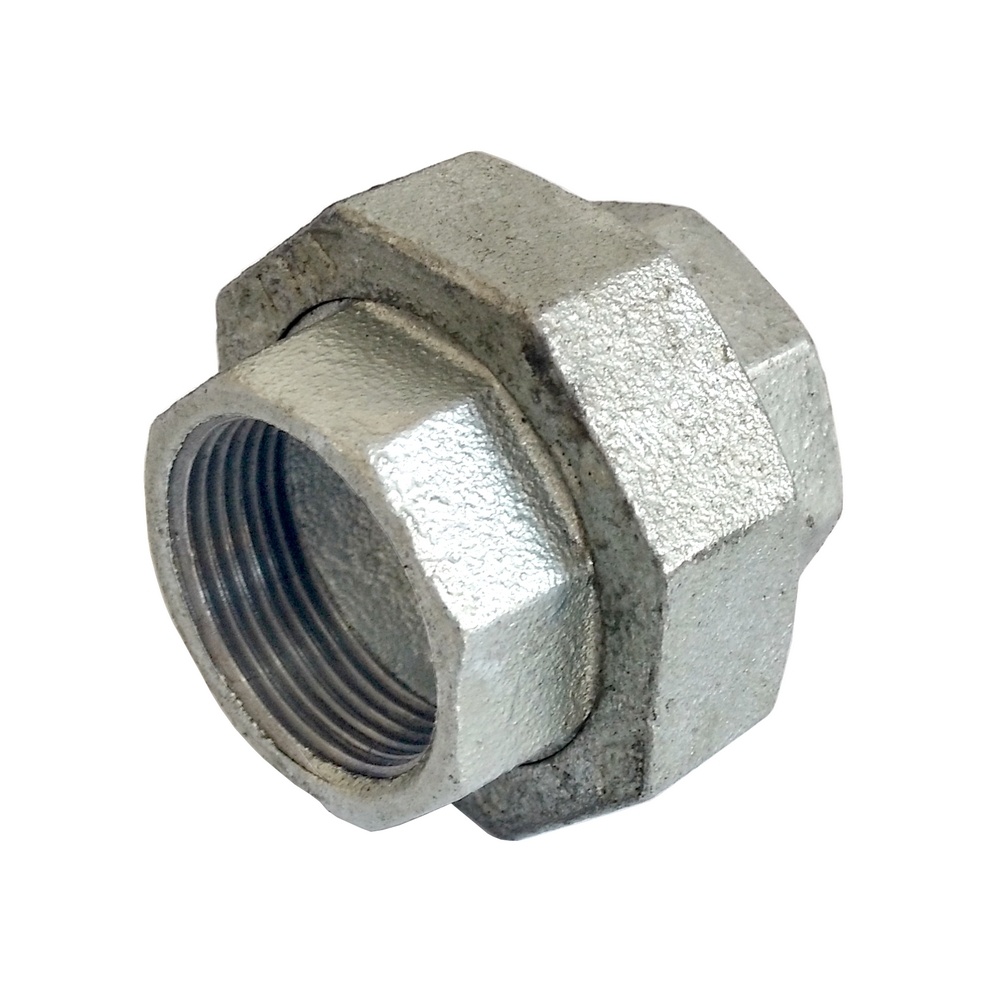União Assento Cônico Bronze 3/8" - Aço Galvanizado